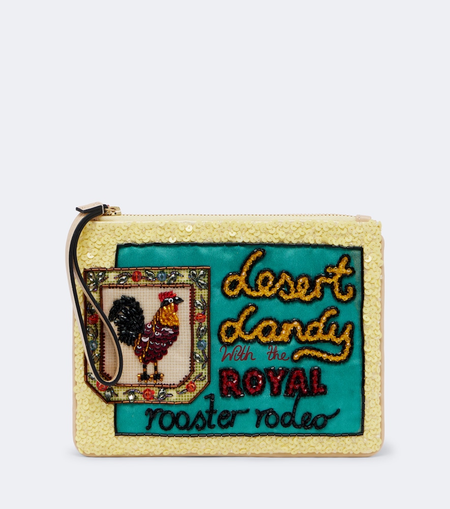 Alémais Verzierte Pouch Ace Rooster