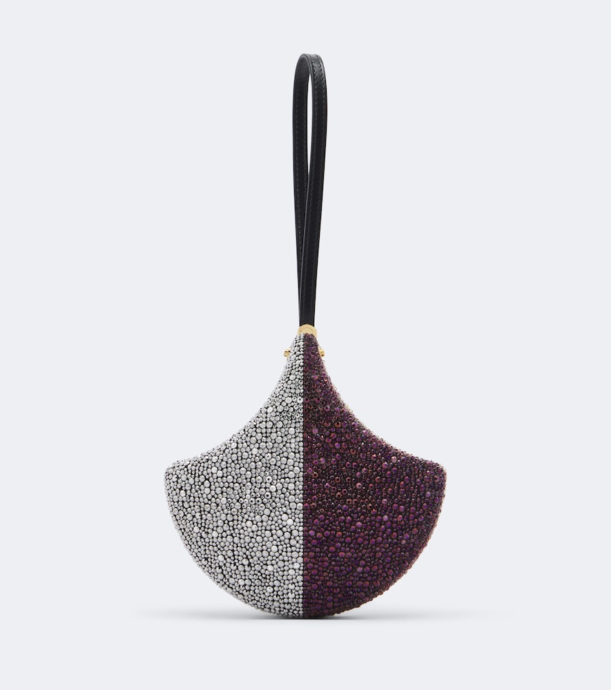 Clutch Ginkgo con cristalli