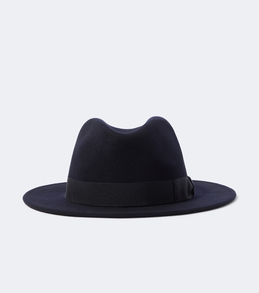 Borsalino Macho Wool Fedora In Blue