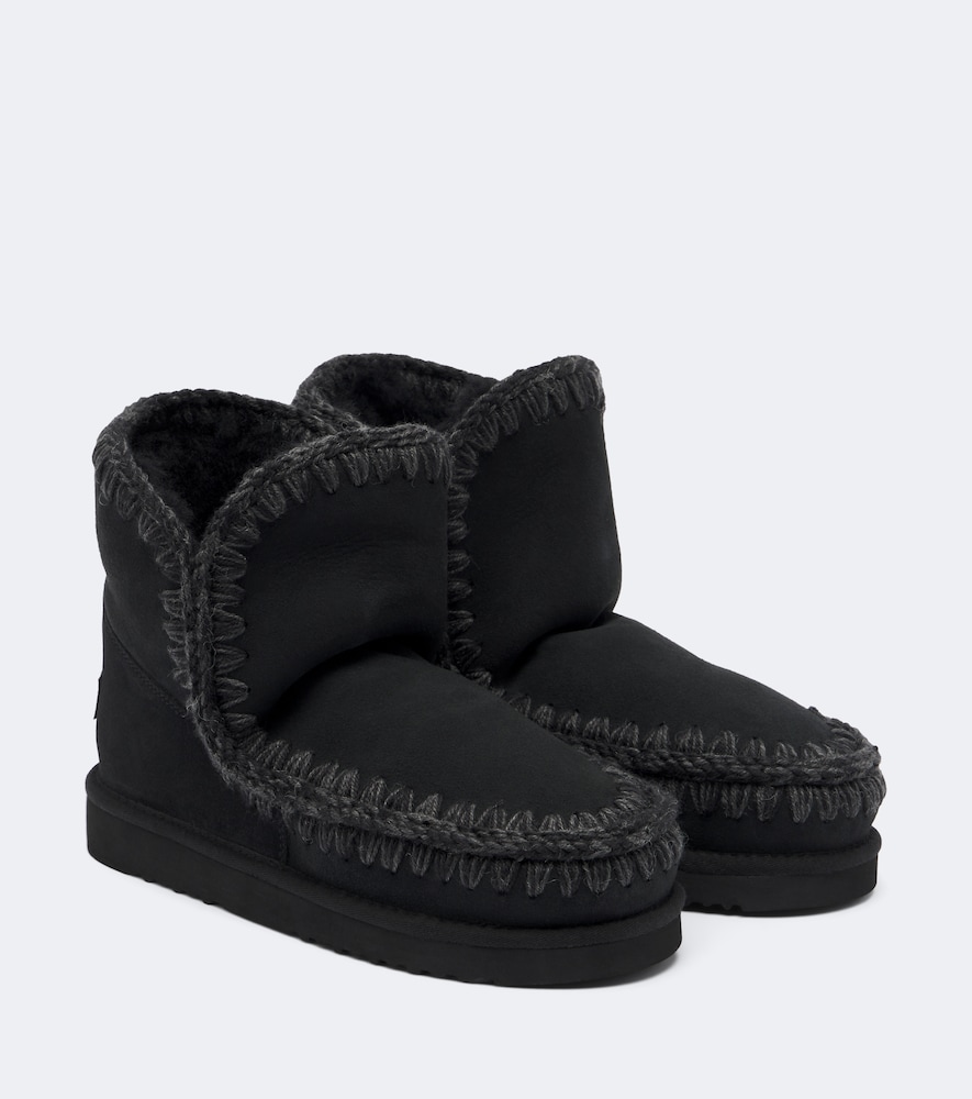 Ankle Boots 18 aus Veloursleder mit Shearling