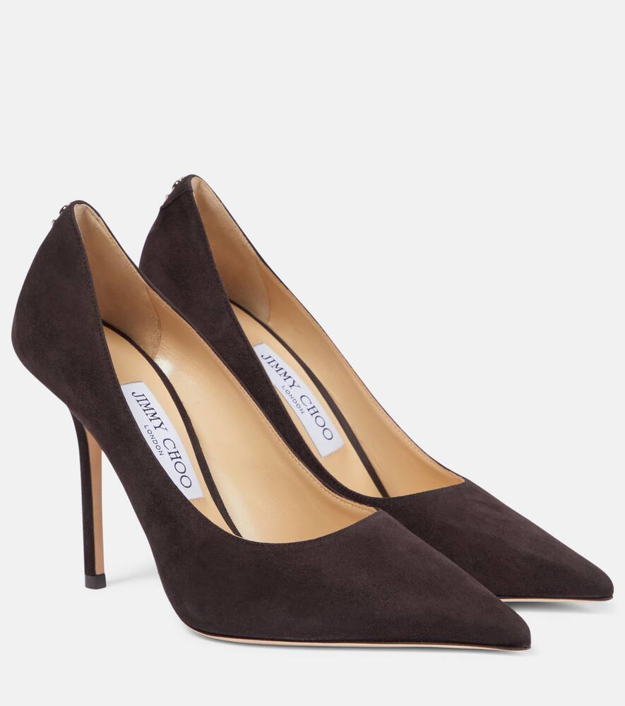 Shop Jimmy Choo Love 100 Leather Pumps In Brown