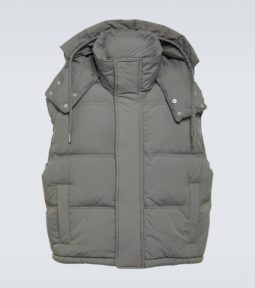 Ami Alexandre Mattiussi Sleeveless Down Jacket In Grey