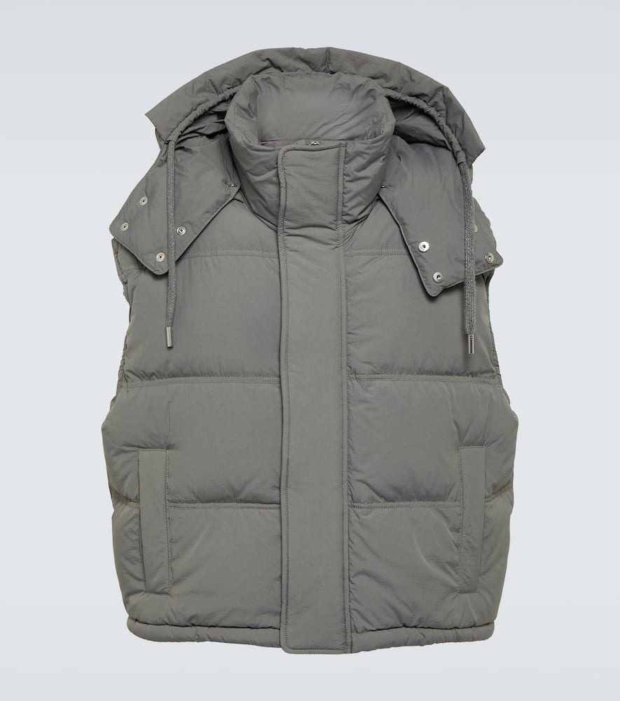 Shop Ami Alexandre Mattiussi Down Vest In Grey