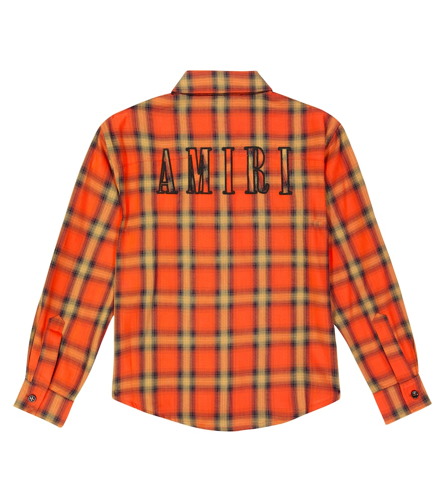  Amiri Kids Amiri Kids Besticktes Hemd Aus Flanell 