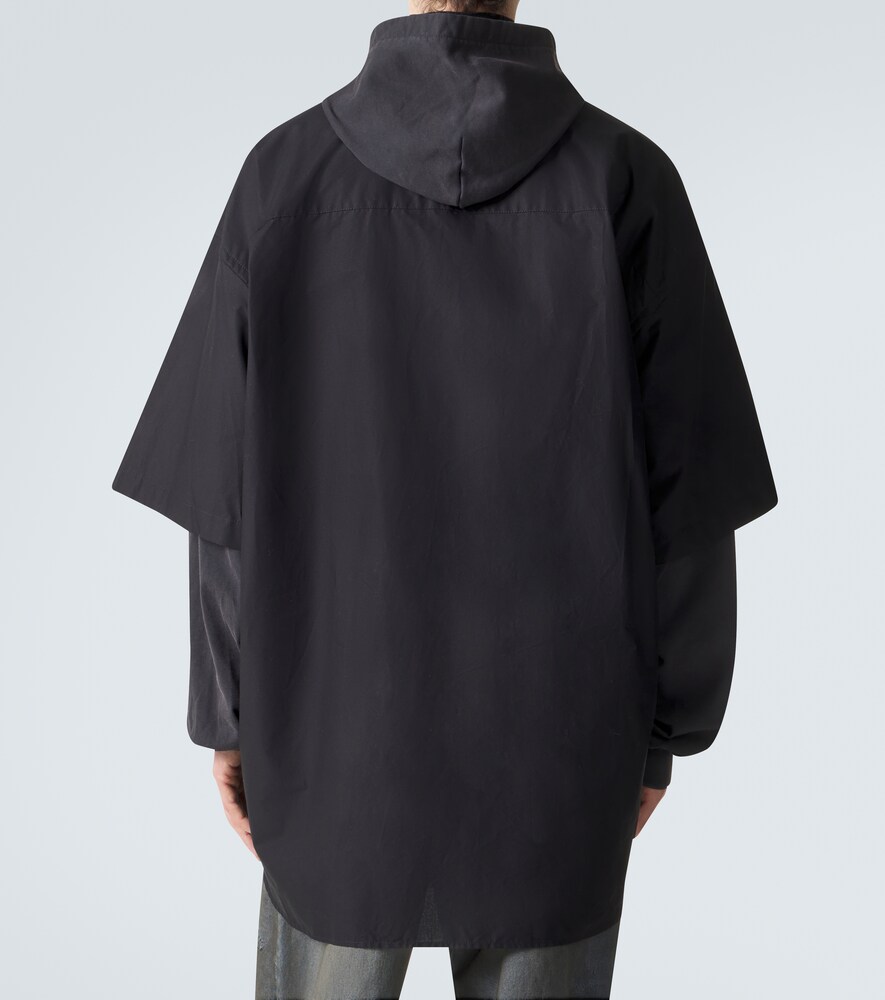  Balenciaga Balenciaga Hemd Aus Baumwollpopeline Und Fleece 