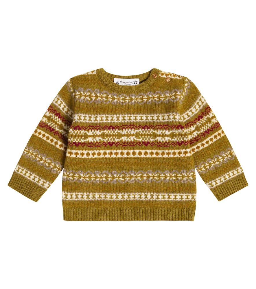 Bonpoint Baby Dalmire jacquard wool sweater