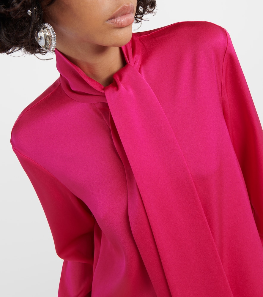 Alex Perry Satin crÃªpe blouse