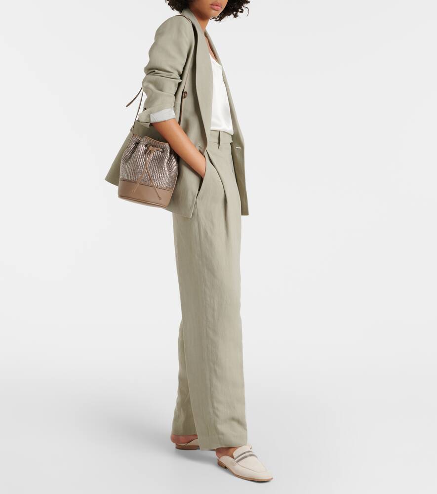 Brunello Cucinelli Small canvas bucket bag