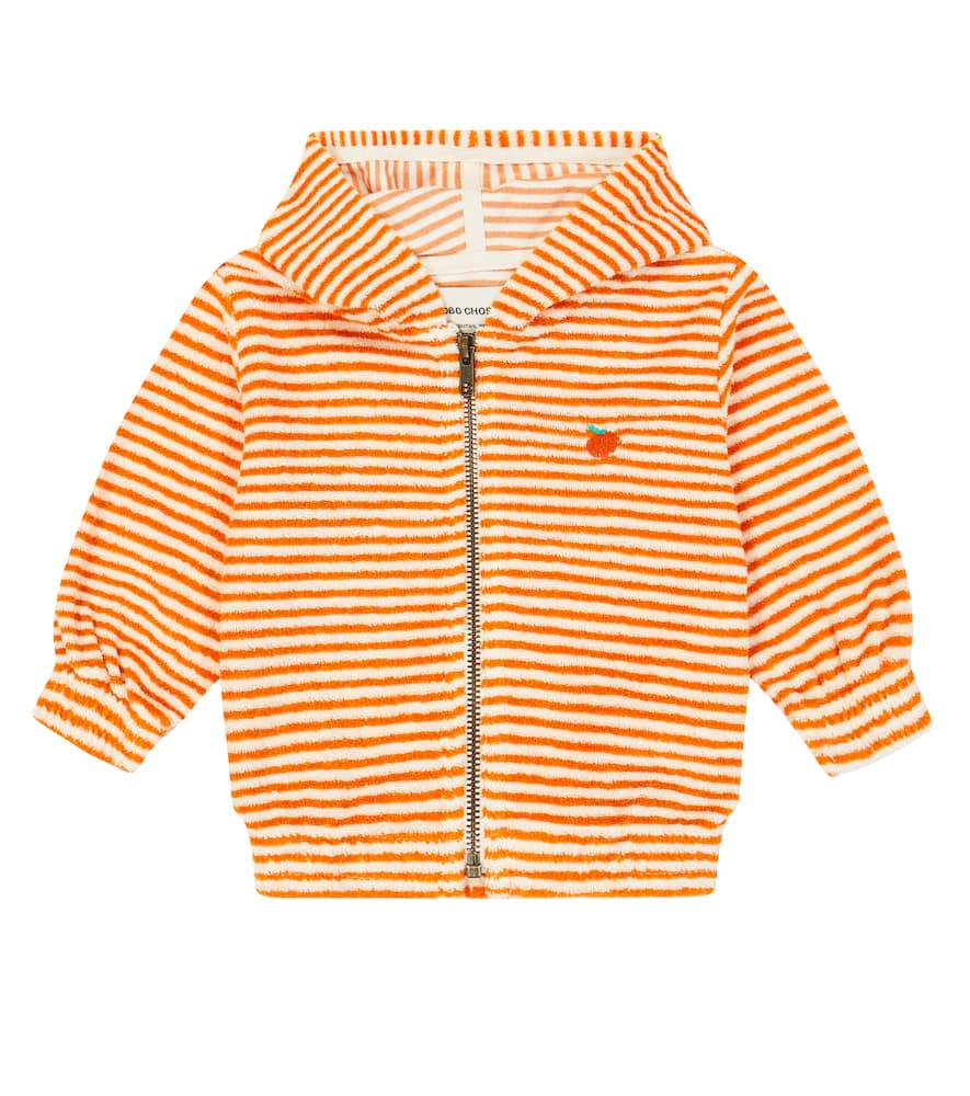 Bobo Choses Baby striped terry hoodie