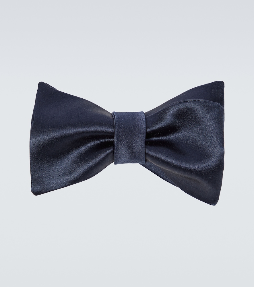 BRUNELLO CUCINELLI Brunello Cucinelli Cotton and silk satin bow tie