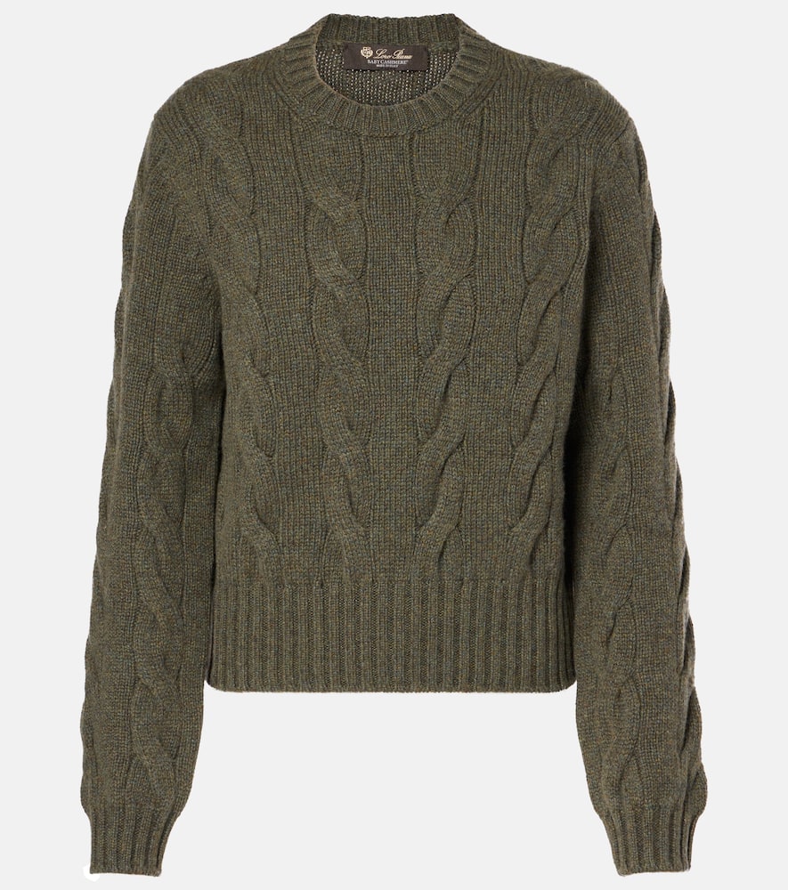Napier cable-knit cashmere sweater