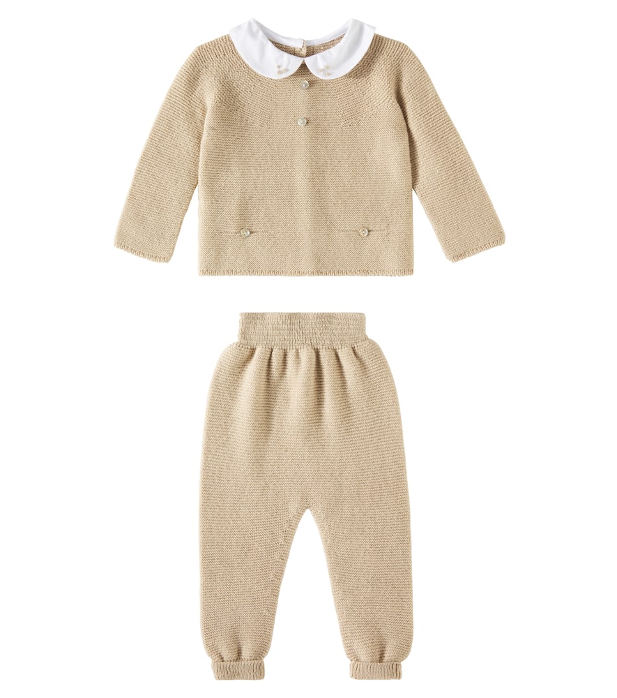 La Coqueta Baby Fonzo wool sweater and pants set