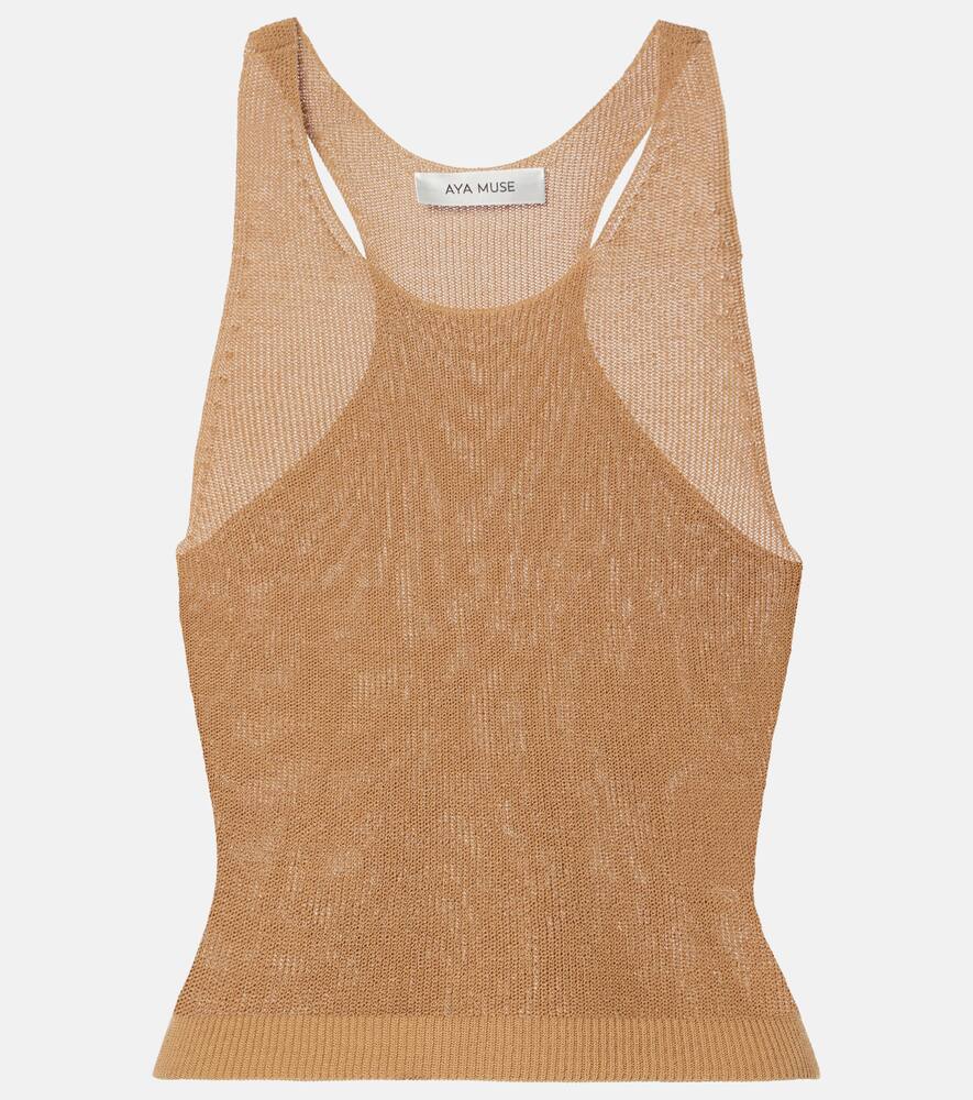 Aya Muse Ribbed-knit tank top