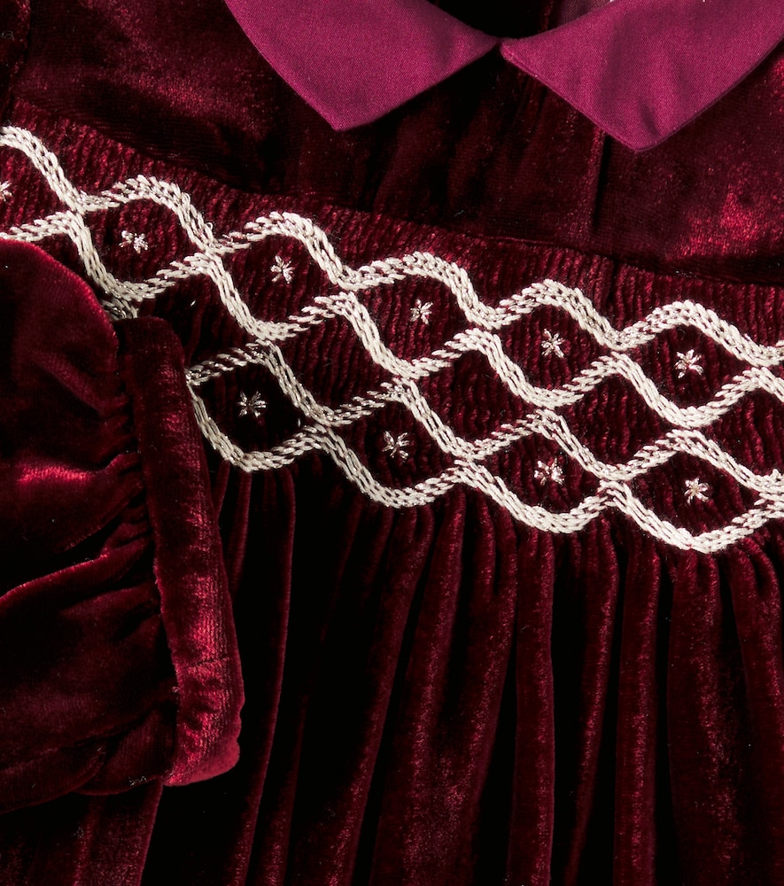  Bonpoint Bonpoint Baby Kleid Trinité Aus Samt 