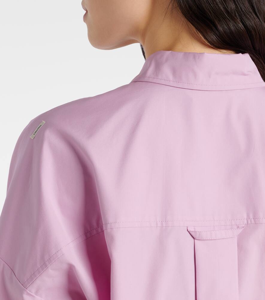 S Max Mara Straight Poplin Shirt In Pink