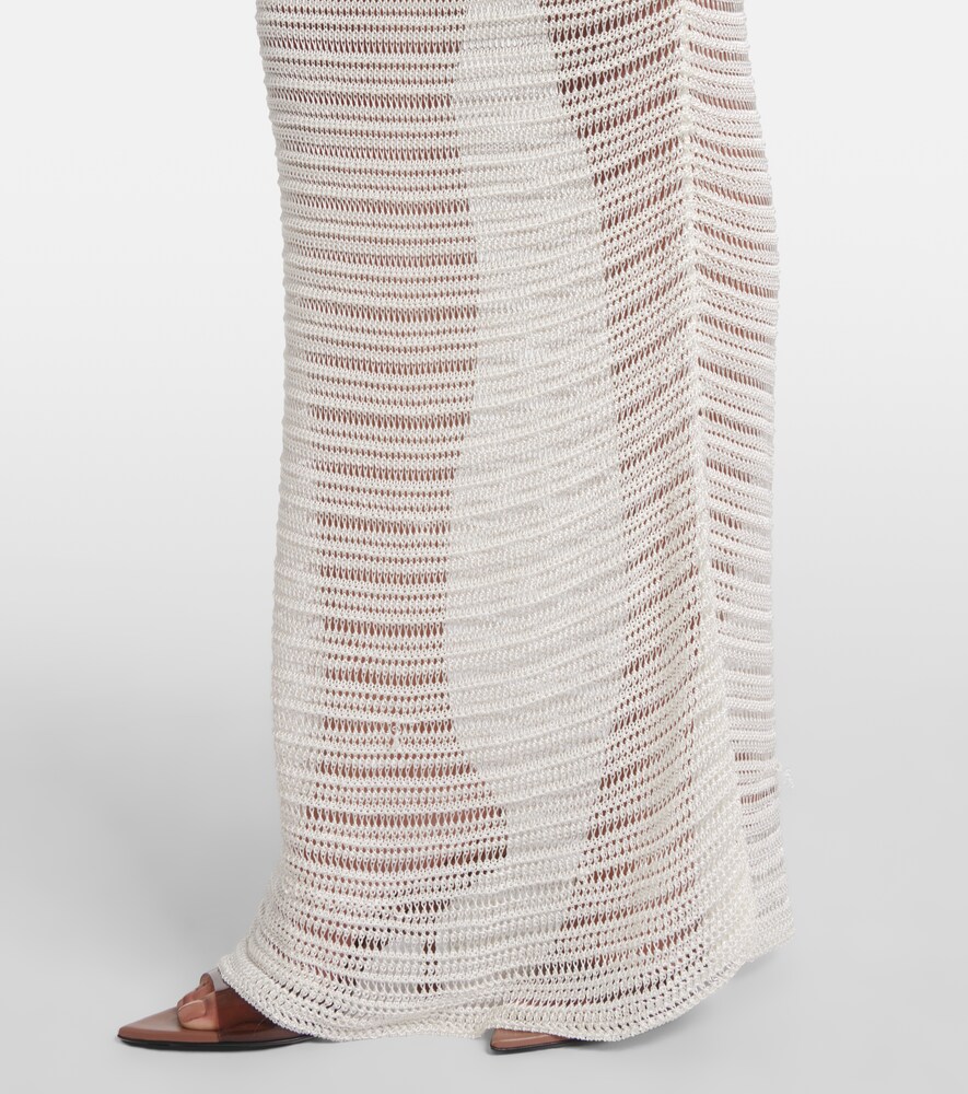  Aya Muse Aya Muse Sheer Crochet Maxi Dress 