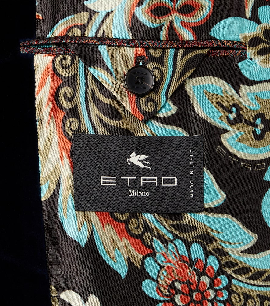  Etro Etro Blazer Aus Baumwollsamt 