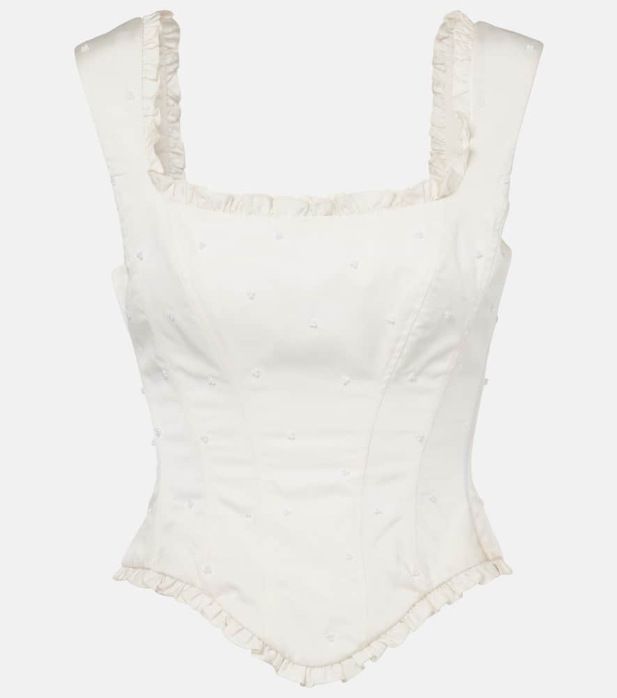 Camelia embellished corset