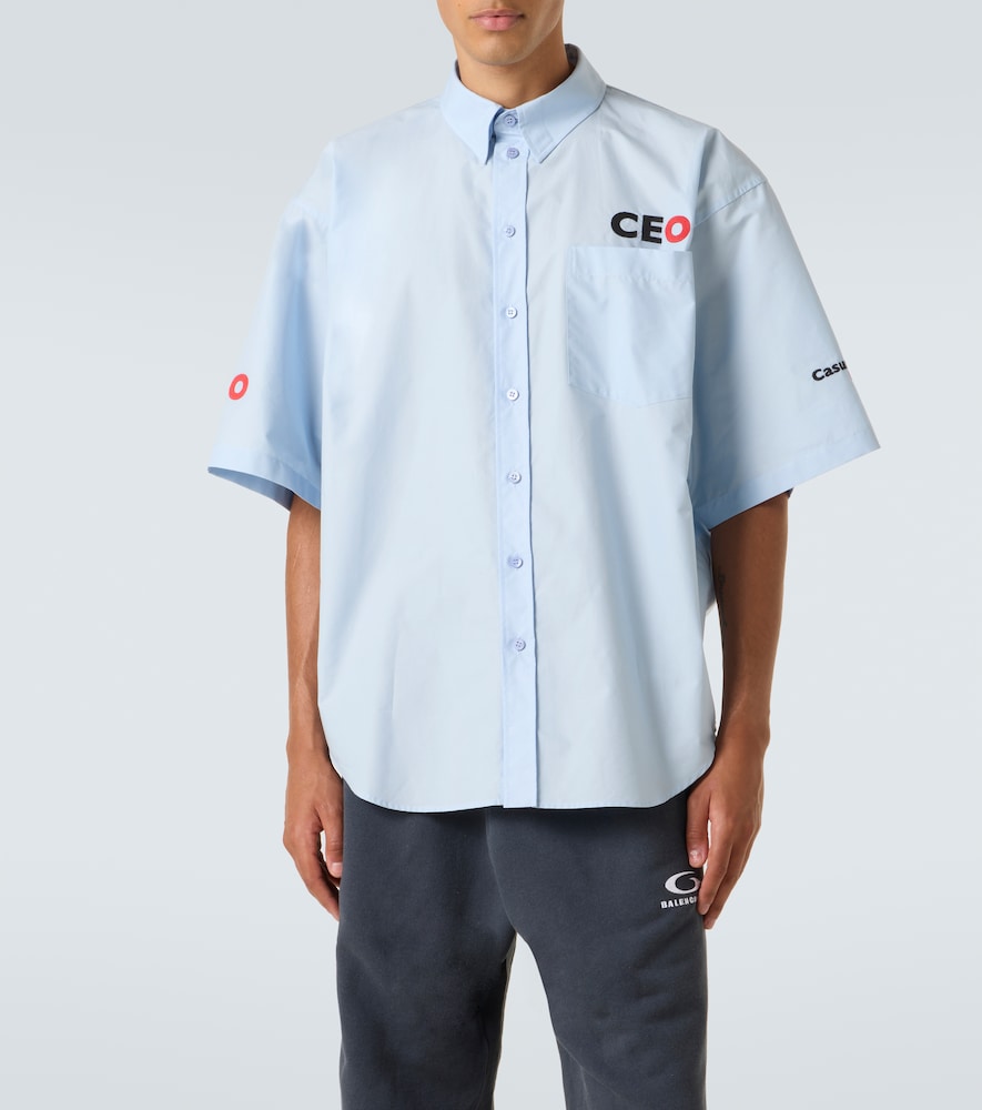  Balenciaga Balenciaga Oversized Cotton Poplin Shirt 