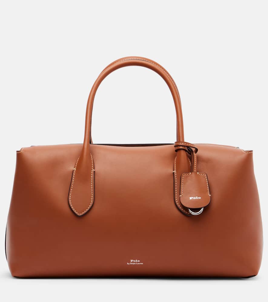 E/W Medium leather tote bag