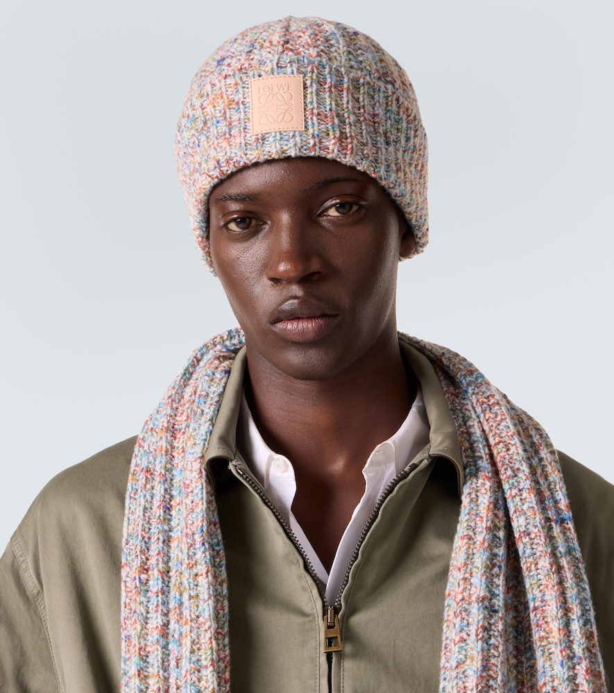  Loewe Loewe Anagram Wool And Cashmere-blend Beanie 
