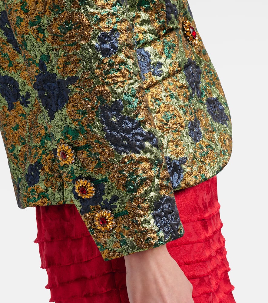 Saint Laurent Floral Jacquard Jacket