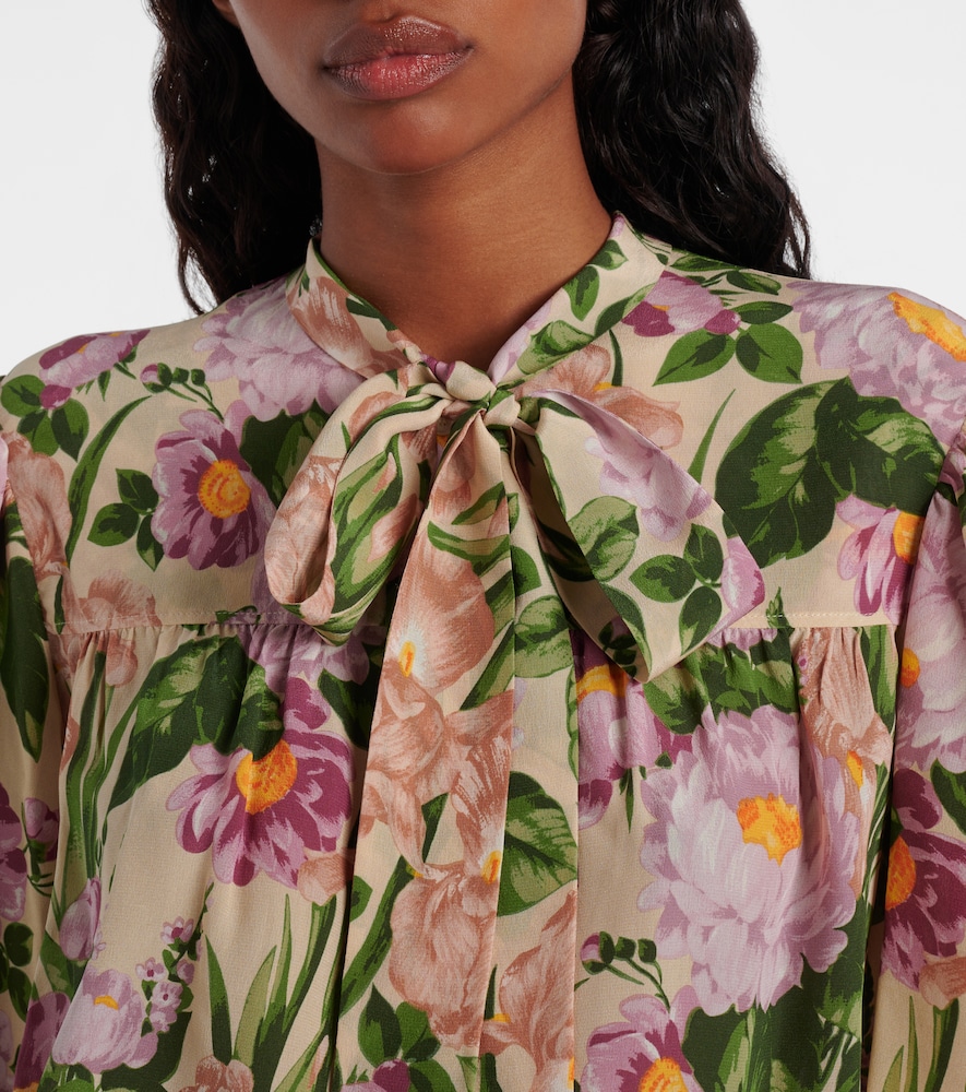  Chloe Chloã© Tie-neck Silk Crãªpe De Chine Blouse 