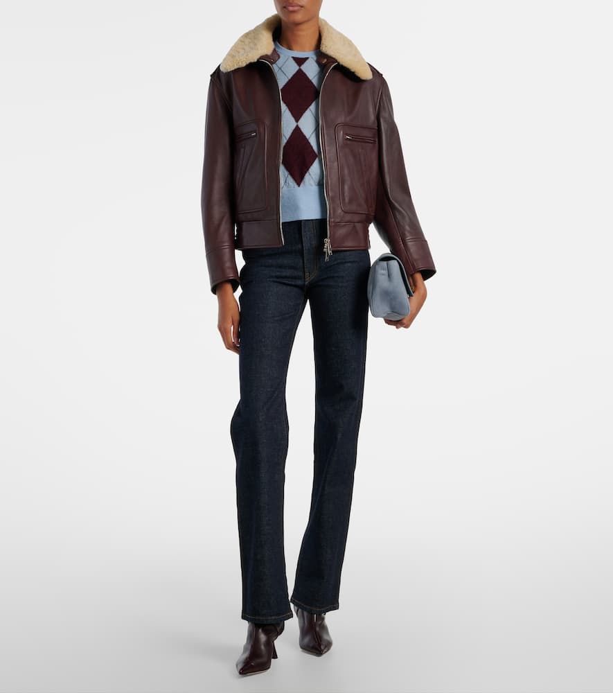 Jimmy Choo Aren 65 Leather Ankle Boots In Burgundy