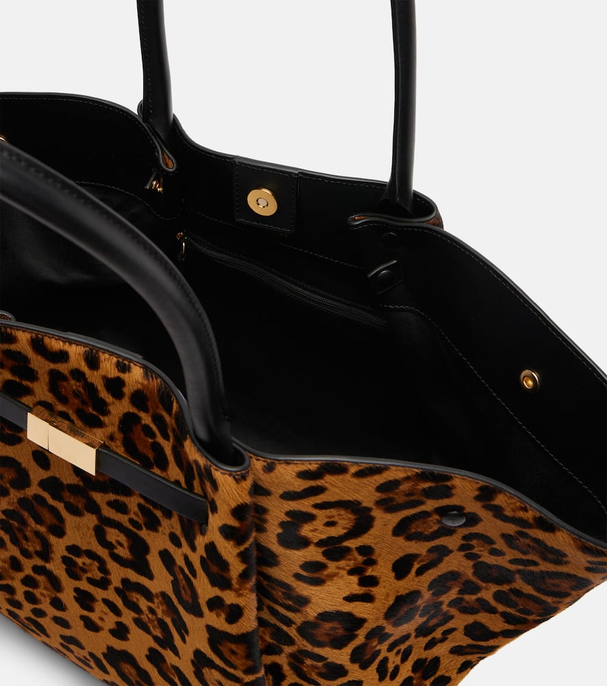 Demellier Tote Bag New York Aus Kalbshaar In Brown
