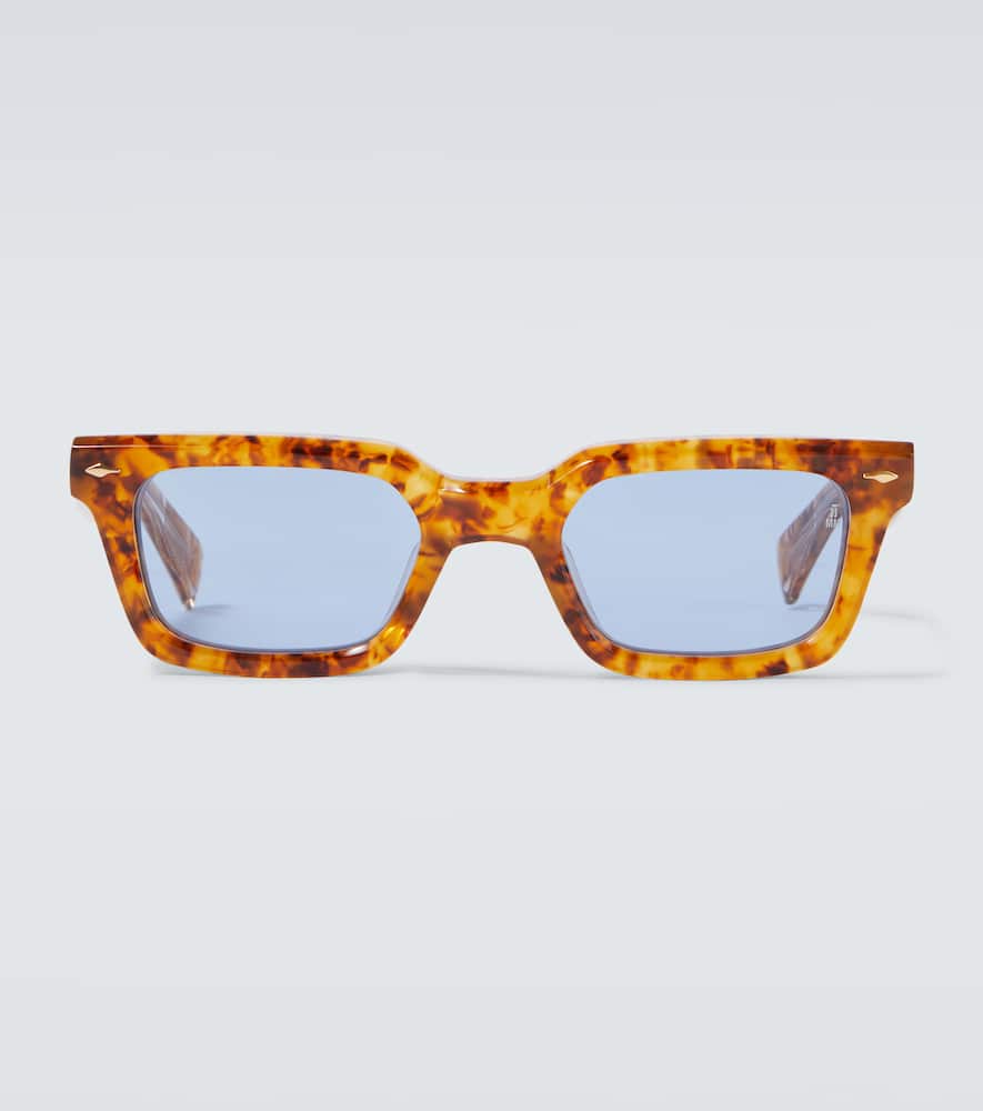 Jacques Marie Mage Casablanca Rectangular Sunglasses In Brown