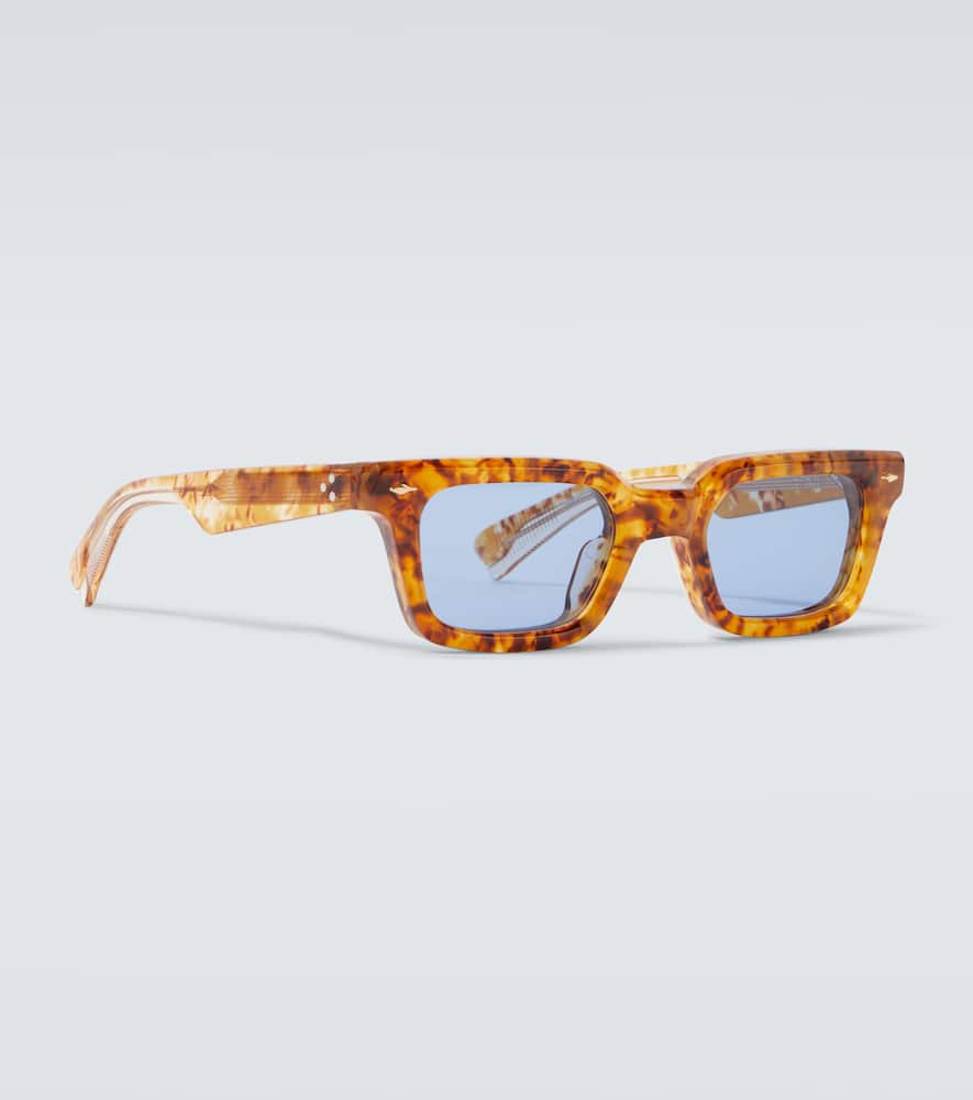 Jacques Marie Mage Casablanca Rectangular Sunglasses In Brown