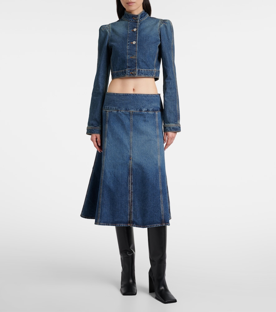 Alaïa Cropped denim jacket