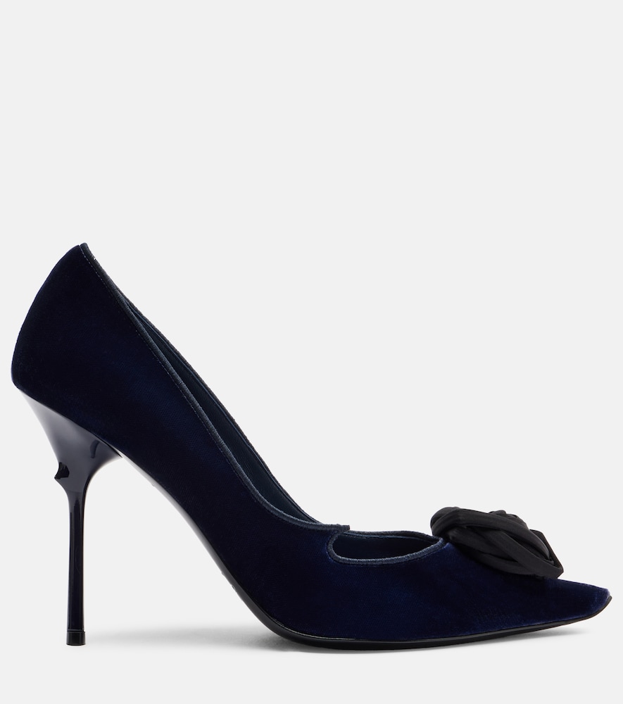  Roger Vivier Roger Vivier Pumps Rose Vivier 100 Aus Samt 