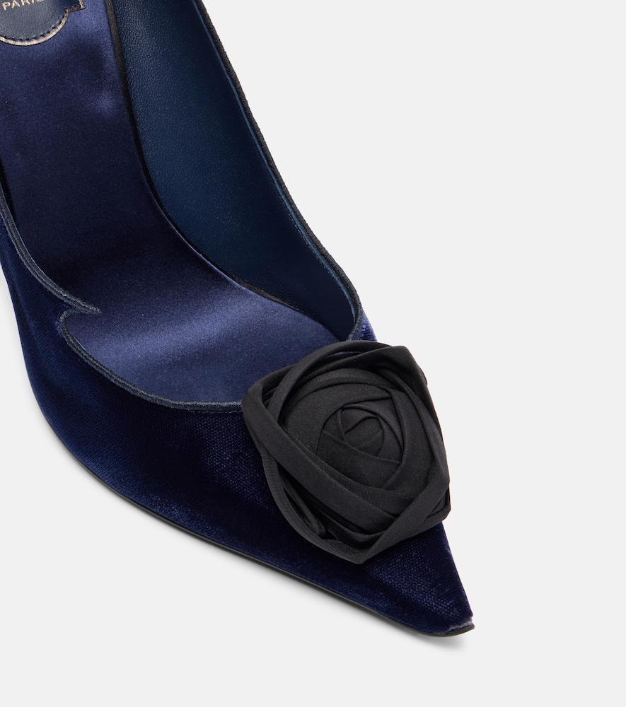  Roger Vivier Roger Vivier Pumps Rose Vivier 100 Aus Samt 