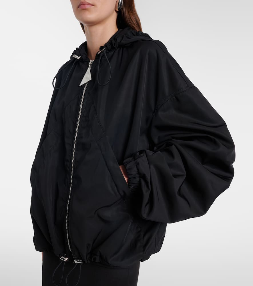 Attico Oversized Bomber Jacket In Black