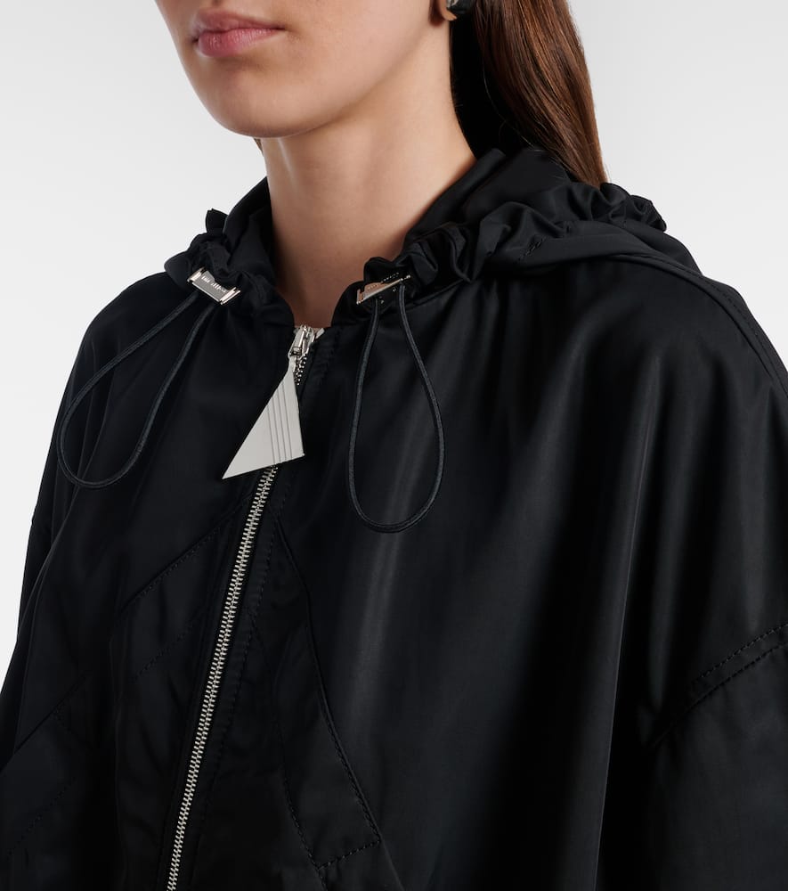Attico Oversized Bomber Jacket In Black