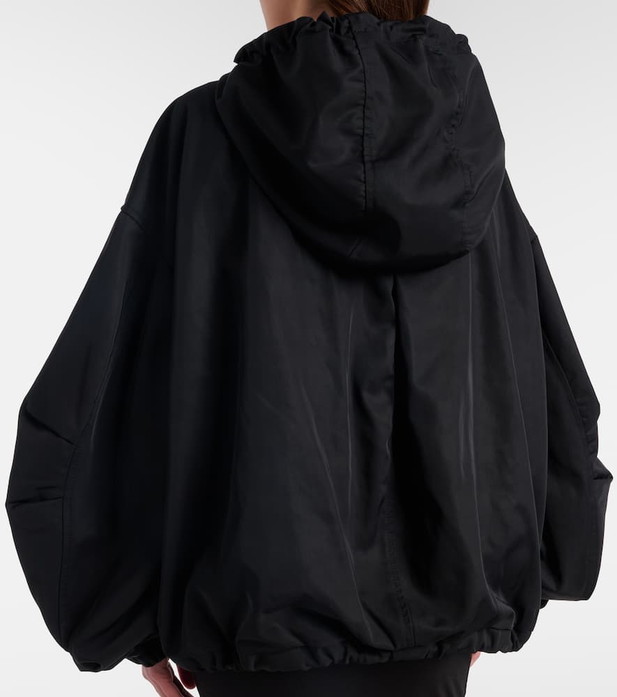 Attico Oversized Bomber Jacket In Black