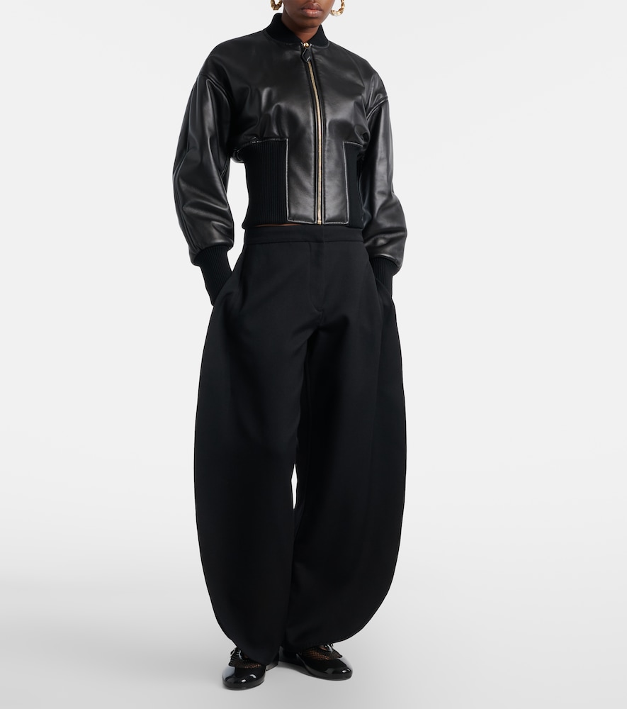 Alaïa Virgin wool barrel pants