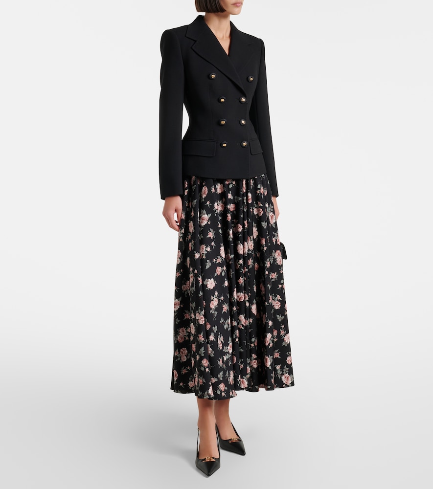 Dolce&gabbana Dolce&gabbana Maxirock Aus Charmeuse 