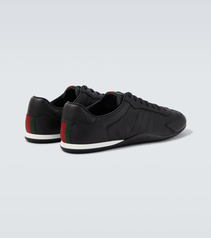 Gucci Shift Low Top Sneaker Rubber Sole In Black