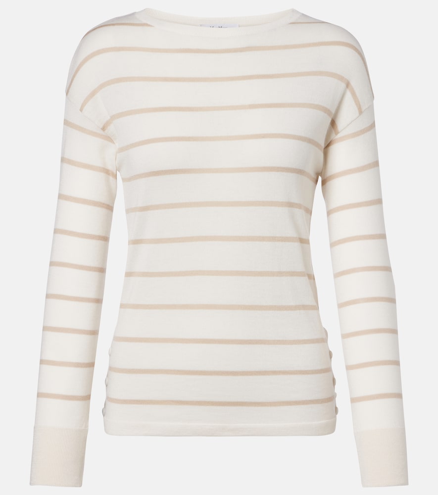 Max Mara Striped cashmere and silk sweater