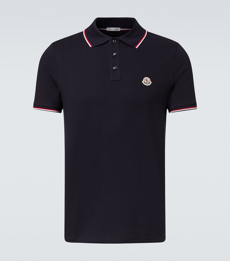 Moncler Permanent cotton jersey polo shirt