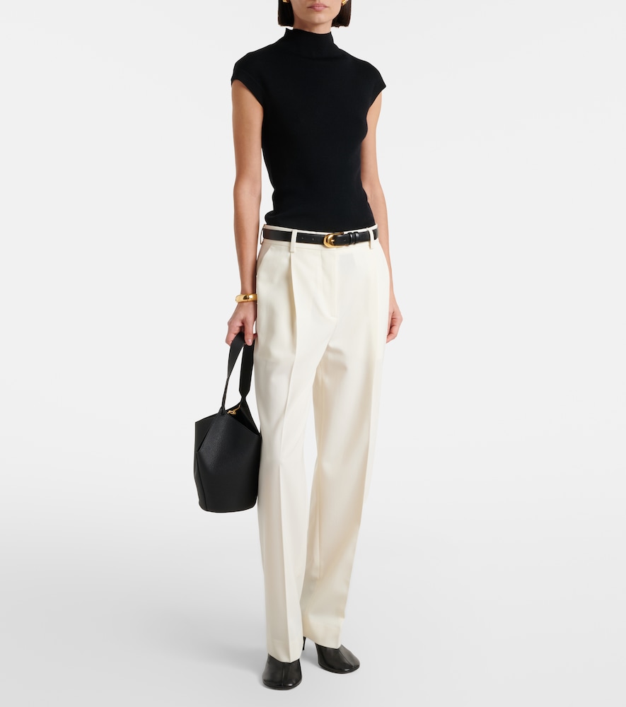 Jardin des Orangers Ribbed-knit virgin wool top
