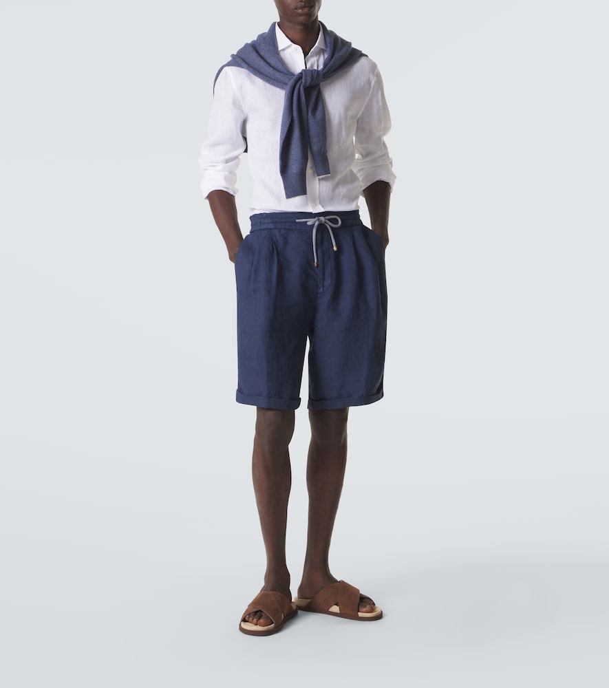  Brunello Cucinelli Brunello Cucinelli Linen Shorts 