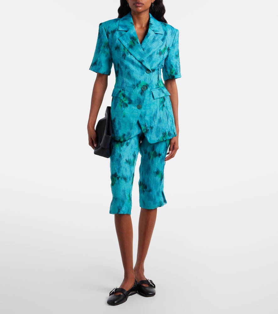  Ganni Ganni Printed Organza Blazer 