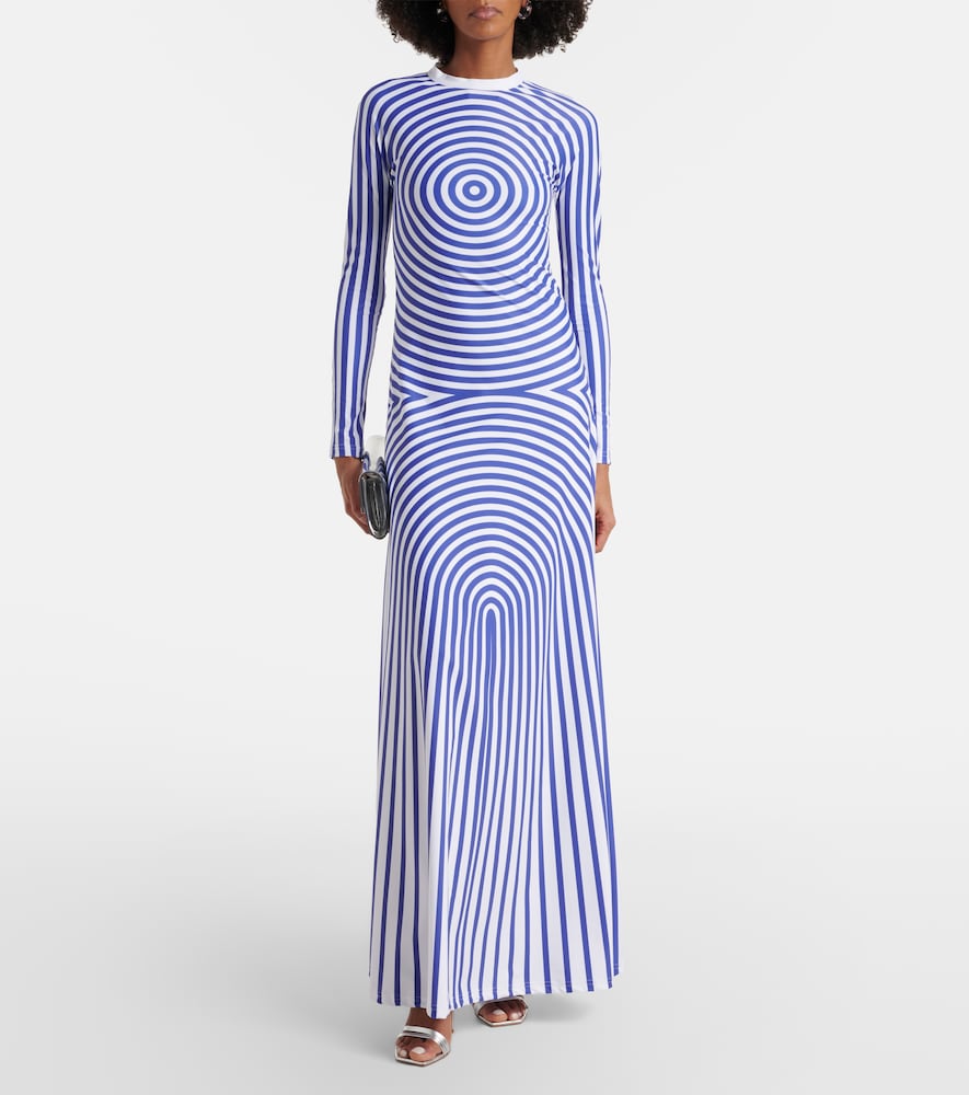 Jean Paul Gaultier Printed jersey maxi dress