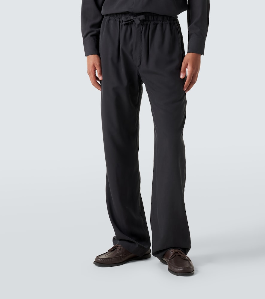  Saman Amel Saman Amel Alio Silk Straight Pants 