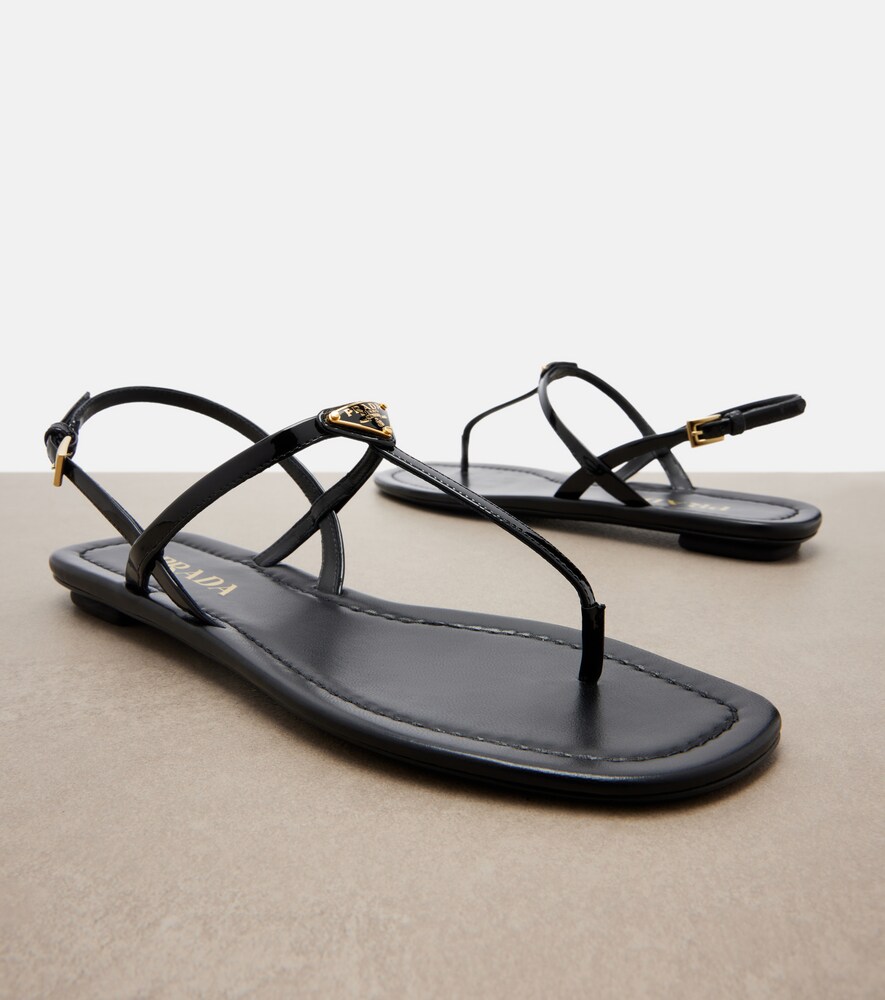  Prada Prada Sandalias De Charol 