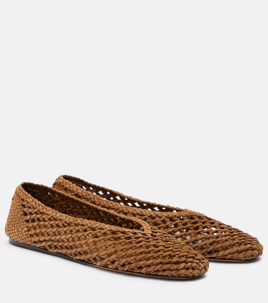 Le Monde Beryl Le Monde Béryl Regency woven suede ballet flats