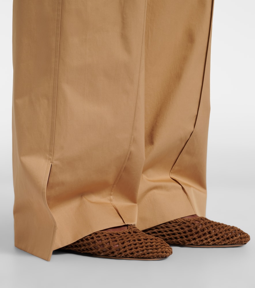 Le Monde Béryl Regency woven suede ballet flats